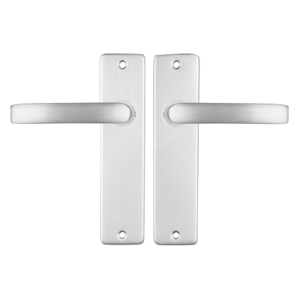 Starx Blok deurkruk op schild 180x41mm Aluminium F1