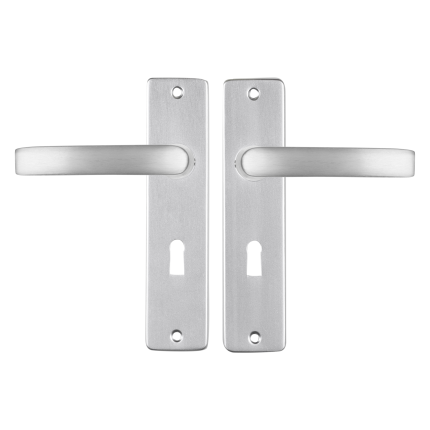 Starx Blok deurkruk op schild 180x41mm BB56 Aluminium F1