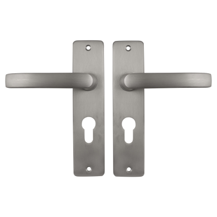 Starx Blok deurkruk op schild 180x41mm PC55 Aluminium F9