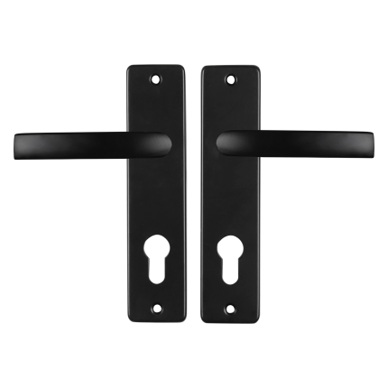 Starx Blok deurkruk op schild 180x41mm PC72 zwart
