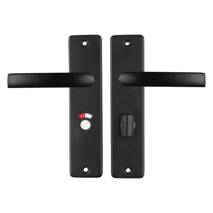 Starx Blok deurkruk op schild 180x41mm WC57/5 zwart