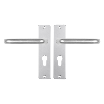 Starx Coupe deurkruk op schild 180x41mm PC55 Aluminium F1