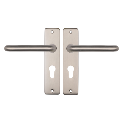 Starx Coupe deurkruk op schild 180x41mm PC55 Aluminium F9