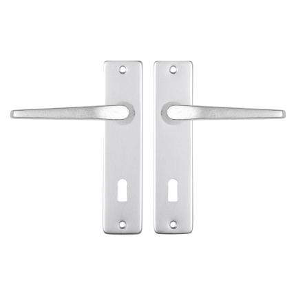 Starx Duim deurkruk op schild 180x41mm BB72 Aluminium F1