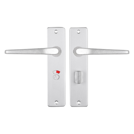 Starx Duim deurkruk op schild 180x41mm WC57/5 Aluminium F1