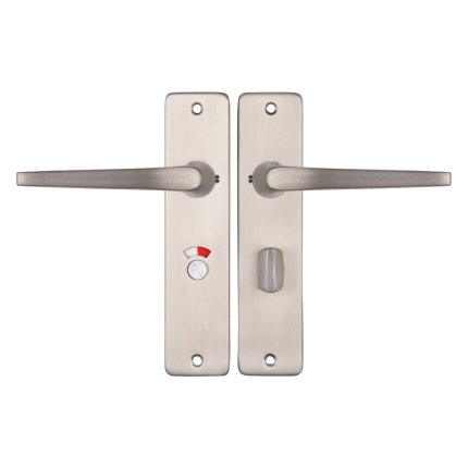 Starx Duim deurkruk op schild 180x41mm WC57/5 Aluminium F9