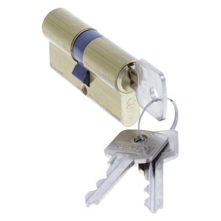 Starx profielcilinder dubbel gelijksluitend 30/30mm messing
