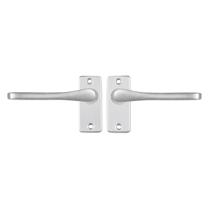 Starx Vlinder deurkruk op rechthoekige rozet 90x41mm Aluminium F1