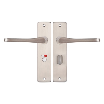Starx Vlinder deurkruk op schild 180x41mm WC57/5 Aluminium F9