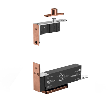 Taatsdeur scharnier JNF verstelbaar tot 3 mm, deurgewicht max. 100 kg, titanium copper
