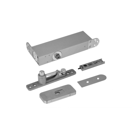 Taatsscharnier Sevax B-Twist met stop 90° RVS geborsteld