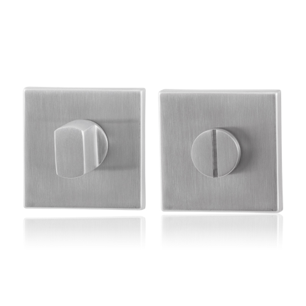 Toiletgarnituur GPF0903.02 50x50x8mm stift 8mm RVS geborsteld