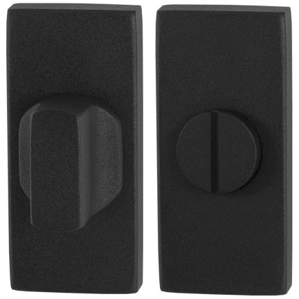 Toiletgarnituur GPF8911.01 70x32mm stift 5mm zwart grote knop