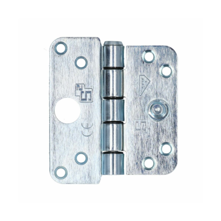 VEILIG Veiligheidsglijlagerscharnier 6502 ronde hoek 102x89mm RVS