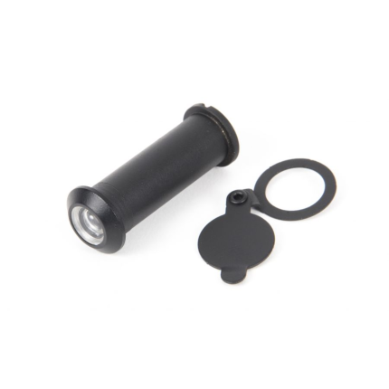 Wardlo deurspion 180 graden 9mm deurdikte 38-63mm smeedijzer zwart