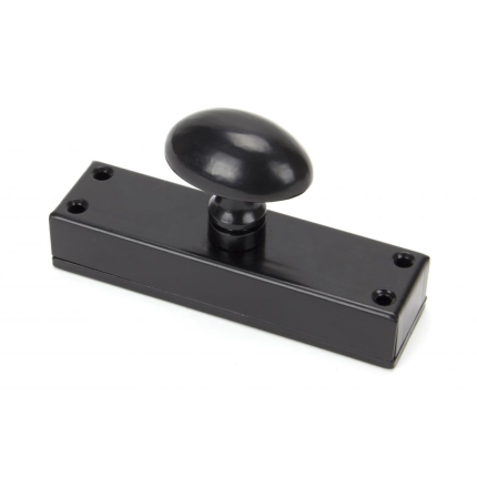 Wardlo espagnolet ei-knop 130x35mm voor espagnolet smeedijzer zwart