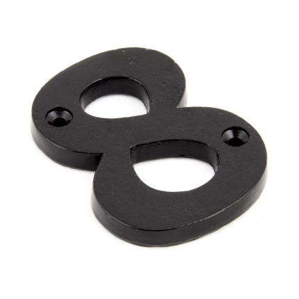 Wardlo huisnummer 8/ 78mm smeedijzer zwart