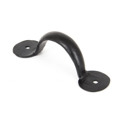 Wardlo meubelgreep 101x28mm, greep binnen 51mm smeedijzer zwart