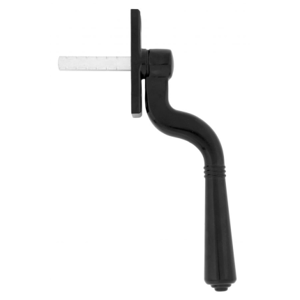 Wardlo raamboom gebogen hendel 128mm smeedijzer zwart