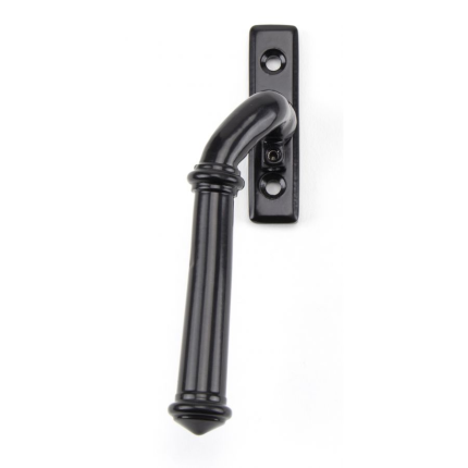 Wardlo raamboom links gebogen hendel 114mm smeedijzer zwart