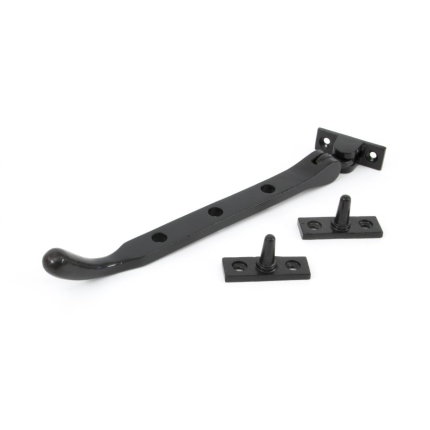 Wardlo raamuitzetter 239mm incl 2 pennen smeedijzer zwart