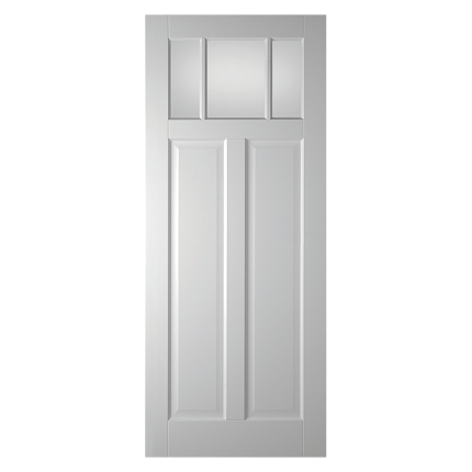 WK6532-B2-O binnendeur opdek glas paneeldeur met kraal profilering