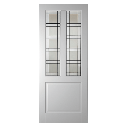 WK6552-A1-M5-O binnendeur opdek met glas in lood model 5
