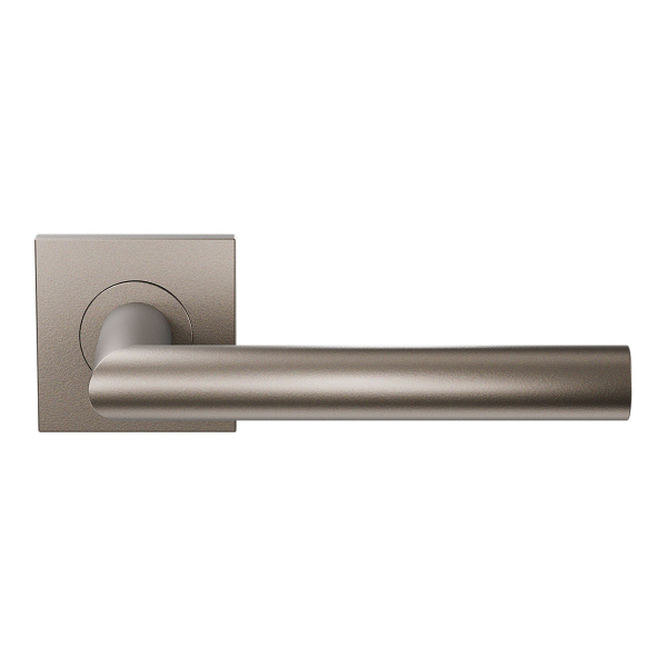 Deurkruk op rozet L-haaks model 19mm Mocca blend 