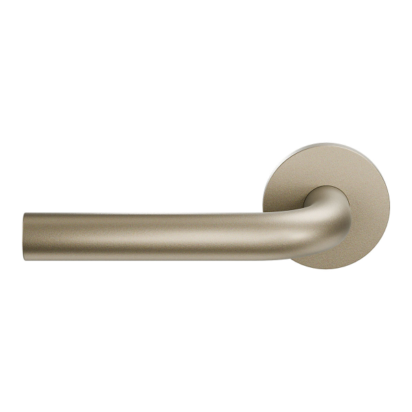 Deurkruk op rozet L-model 19mm Champagne blend Linkswijzend