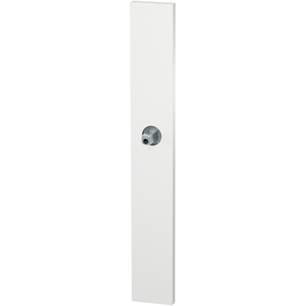 GPF1175.62 langschild XL rechthoekig wit met vastgelaste knopvastzetter