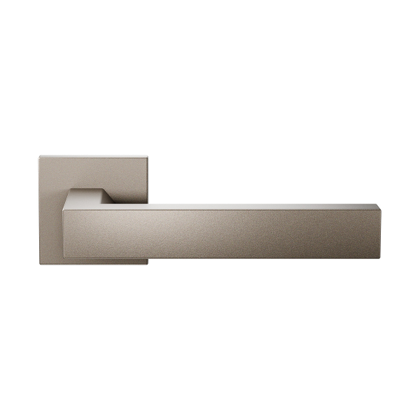 GPF1304.A3.02 Tapu deurkruk op vierkante rozet Mocca blend, 50x8mm