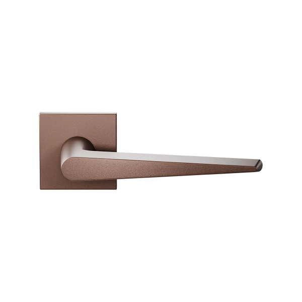 GPF2060.A2.02 Piko deurkruk op vierkante rozet Bronze blend, 50x8mm