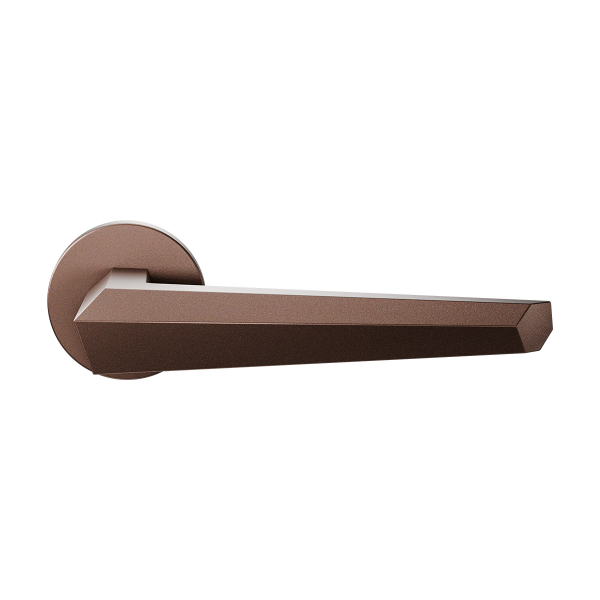 GPF3112.A2.00 Rua deurkruk op ronde rozet Bronze blend, 50x8mm