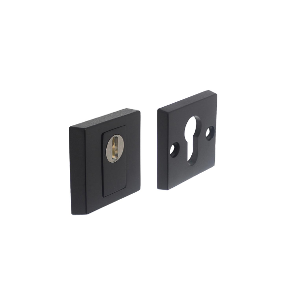 Intersteel veiligheidsrozet SKG*** vierkant 54x54 mm met kerntrekbeveiliging zwart