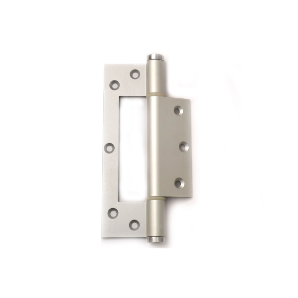 Justor deurveerscharnier enkelwerkend alu grijs, 153 mm lang, smalle hangnaad 2,5mm