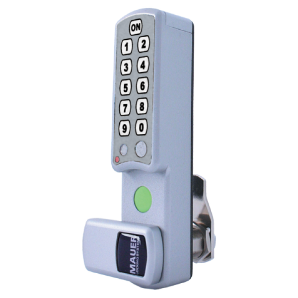 Mauer ESLcam® Classic lockerslot verticale montage zilver grijs, maximaal 5 vaste gebruikers