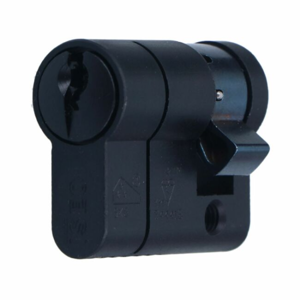 VEILIG halve veiligheidsprofielcilinder S7 30/10 zwart SKG***