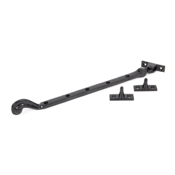 Wardlo raamuitzetter 343mm incl 2 pennen smeedijzer zwart