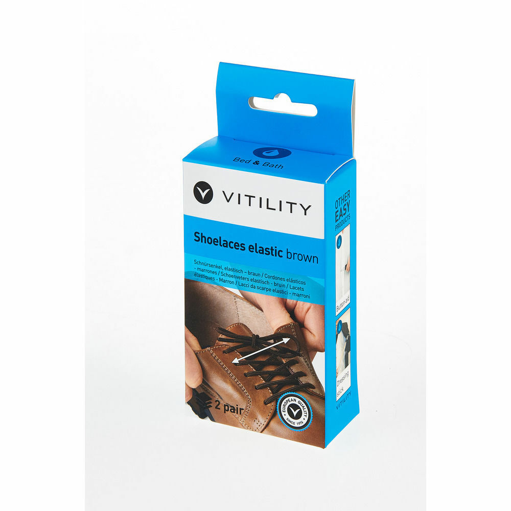 Sfeerimpressie Vitility elastische schoenveters bruin 3.jpg