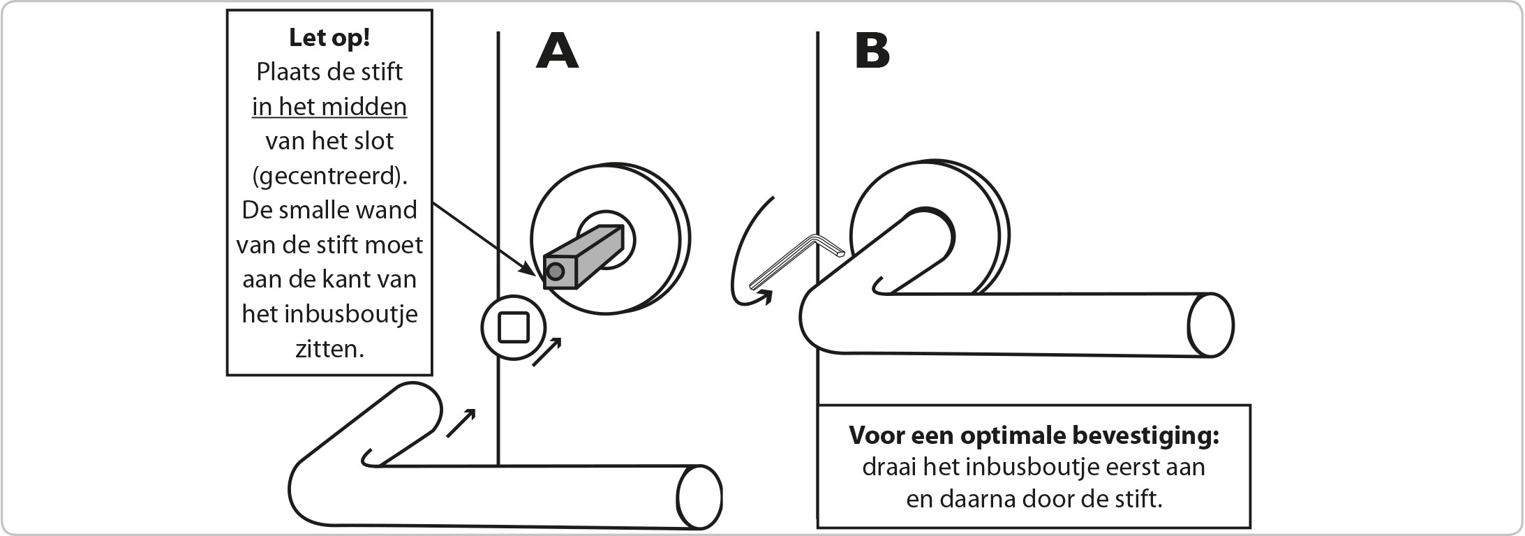 Deurbeslag monteren stap 5