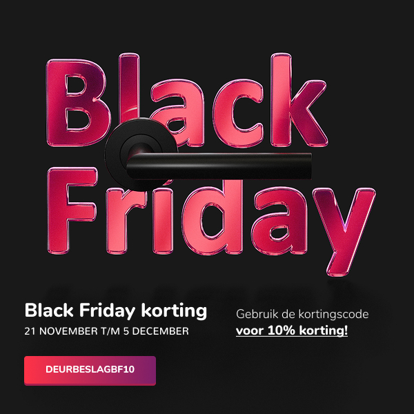 Black Friday actie deurbeslag.nl