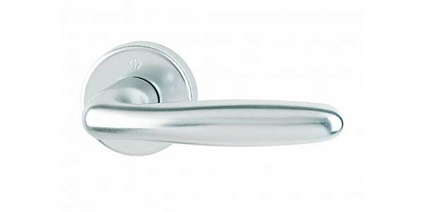 Deurklink met rozet aluminium