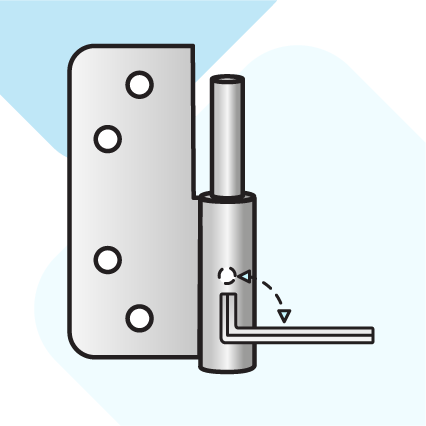 Afstellen van de paumelle