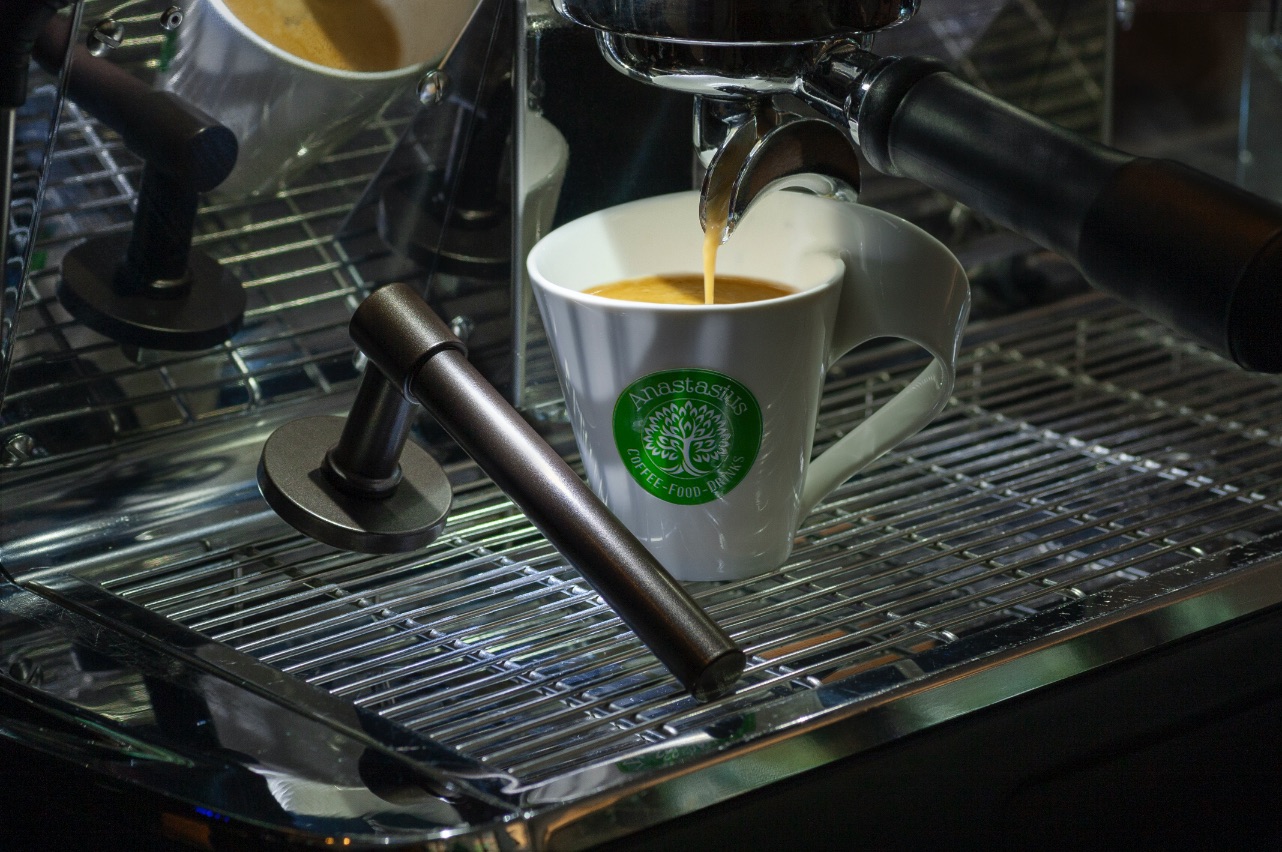 koffie dark blend deurklink